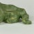 Vintage Ceramic Avocado Green Dog Sculpture in Geometric Form For Sale - Image 11 of 12