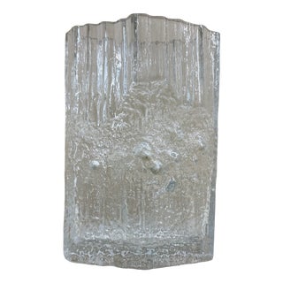 Vintage Glass Pinus Vase by Tapio Wirkalla for Iitalla, Finland, 1970s For Sale