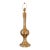 Vintage Hand Painted Brass Side Table Lamp From India For Sale