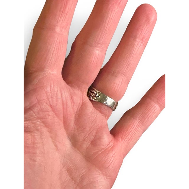 2000 - 2009 Sterling Turquoise Band Ring Sz 7 New ! For Sale - Image 5 of 6