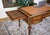 English Extendable Desk with Leather Top For Sale - Image 4 of 10