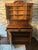 Picard of Paris China & display cabinet 58" W x 83" H x 23" D. (Fabrique D'ébénisterie). We think it is oak or mahogany....