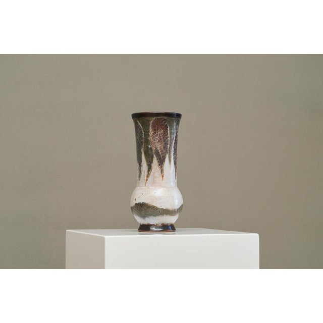 Studio Pottery Vase by Jean Guyaux, Belgium, 1960s For Sale - Image 7 of 14