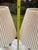 Wood 1990s Mid-Century Modern Elongated Fortune Lamp Co. Teardrop Table Lamp in Walnut & Porcelain - A Pair For Sale - Image 7 of 9