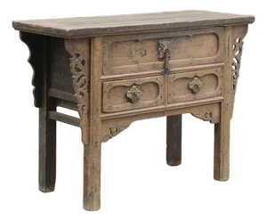 Antique Chinese Elm Shanxi Province Hall Cabinet/Altar Table
