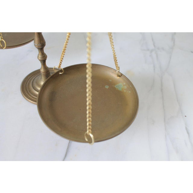 Vintage Brass Scales of Justice For Sale In Milwaukee - Image 6 of 9