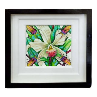 Luis Sottil "Lirio De Mayo Eggshell Series"14868Hand Signed Canvas For Sale