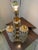 Loevsky & Loevsky 1960's Hollywood French Regency Tiered Brass Waterfall Crystal Prism Table Lamp For Sale - Image 4 of 9