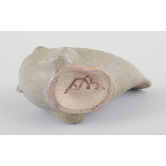 Ceramic Ceramic Vase in the Shape of Fish from Arne Bang For Sale - Image 7 of 8