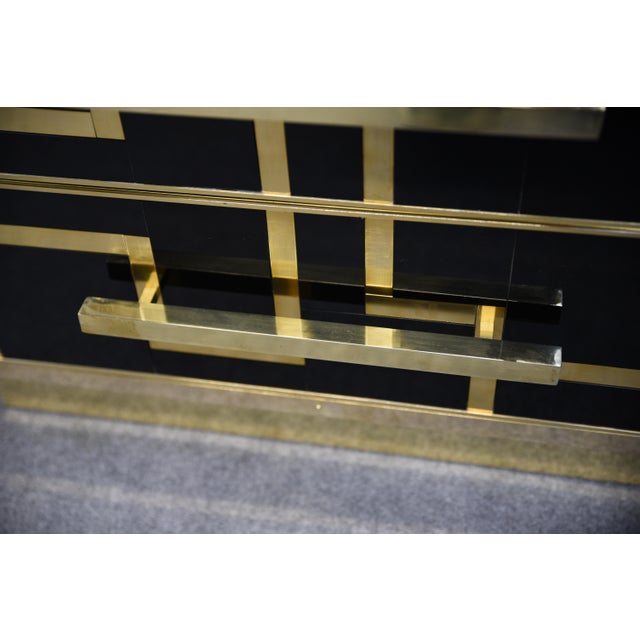 Contemporary Wooden Bedside Tables in Black Glass from Justfurnituress SRL, Set of 2 For Sale - Image 3 of 13