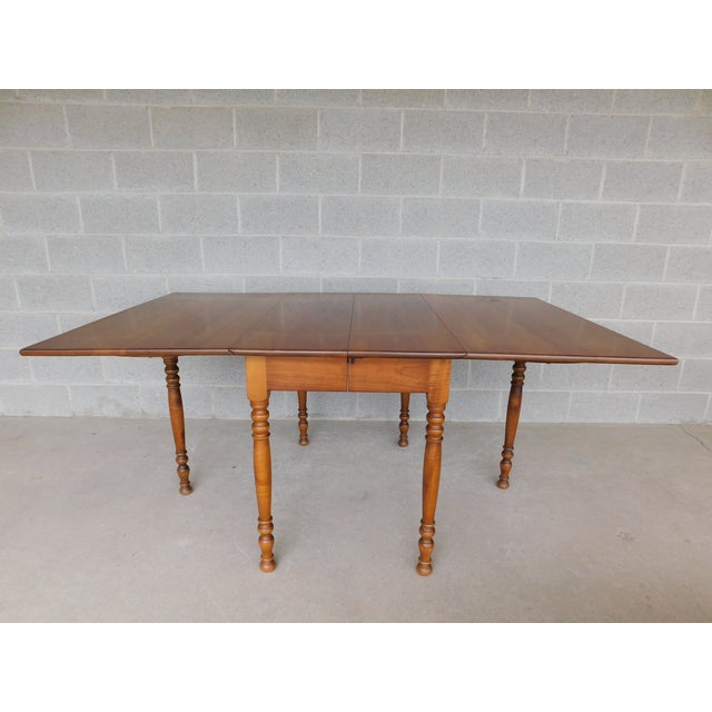 L J G Stickley Cherry Valley Drop Side Dining Extension Table 90 W Chairish