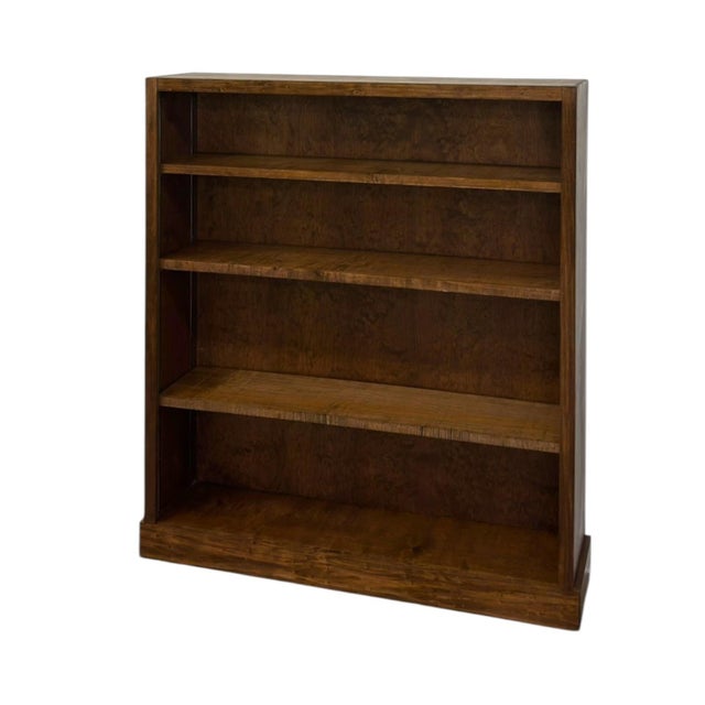Vintage Mid Century Modern Stained Wood Adjustable Book Shelf. For Sale In Seattle - Image 6 of 9