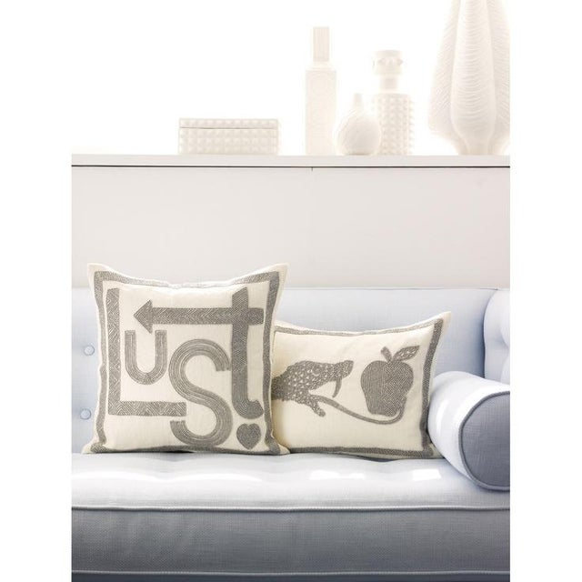 Jonathan Adler Beaded "Lust" Pillow Chairish