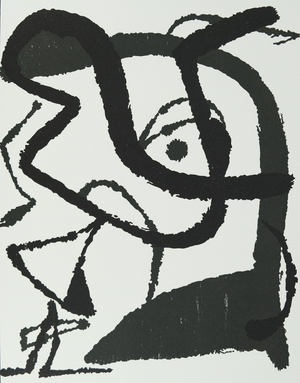 Joan Miro, Woman and Bird, Etching