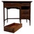 An elegant early 20th-century English kneehole desk, finely crafted from mahogany and distinguished by its compact...