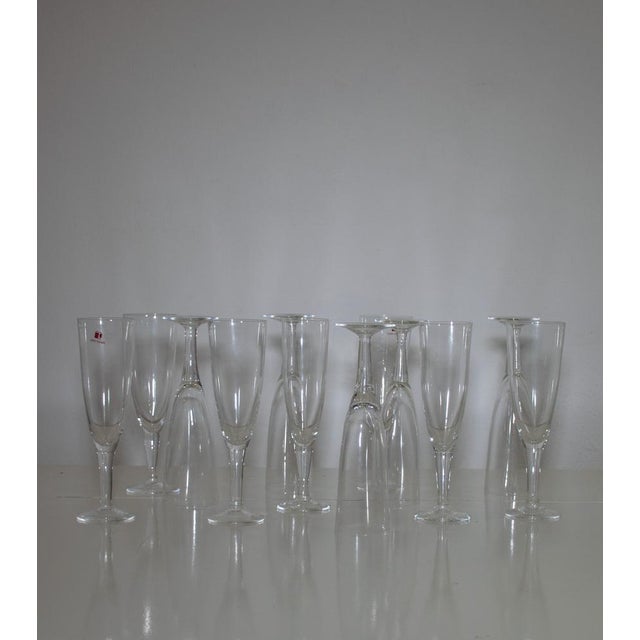 Champagne Glass Flutes by Carlo Morett, Set of 12 For Sale - Image 16 of 18
