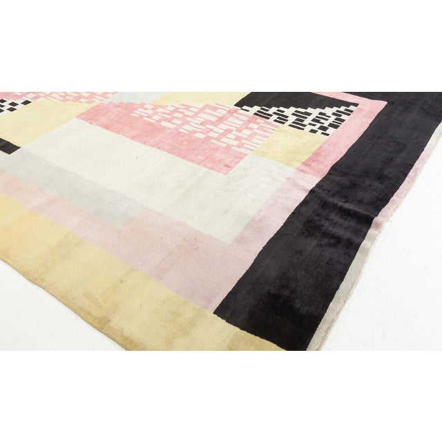 Textile Modern Art Deco Style Rug by Doris Leslie Blau For Sale - Image 7 of 8