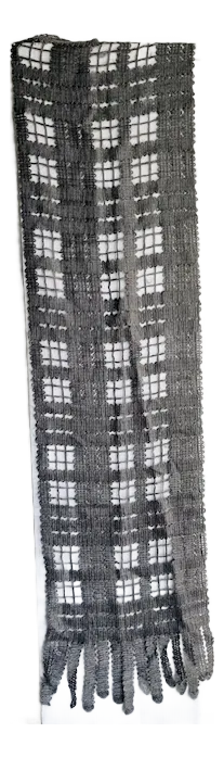 Burberry Mohair Windowpane Wrap Scarf, Made in Italy
