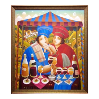 Anton Arkhipov "Gourmet on Gore" Hand Signed Custom Framed Offers Welcome For Sale