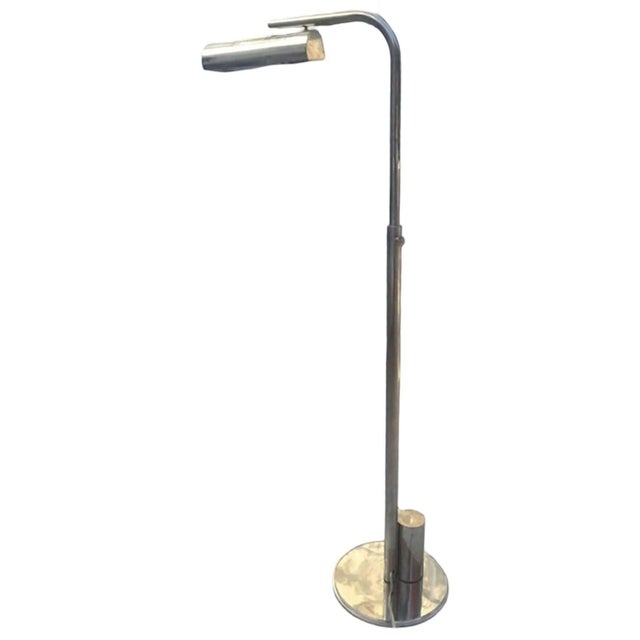 Modern 1960s Charles Hollis Jones Chrome Ball Line Reading Lamp For Sale - Image 3 of 6