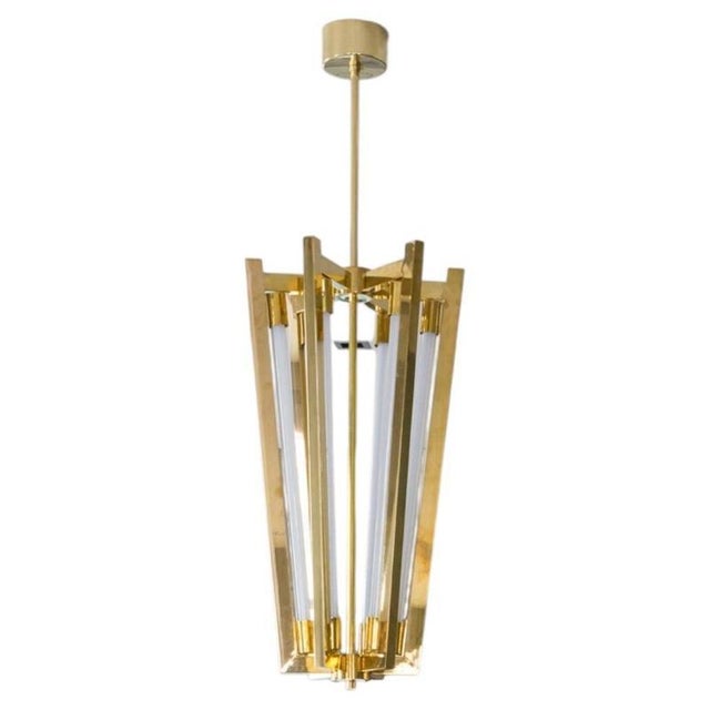 Brass Glass Tubes Pendant Light by Magic Circus Editions For Sale - Image 11 of 11