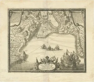 Trondheim by Pufendorf, 1697