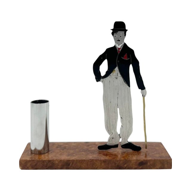 Metal 1930s Sudre Art Deco Charlie Chaplin Tramp Cocktail Hors d'Oeuvres Picks Set, Unsigned- 7 Pieces For Sale - Image 7 of 12