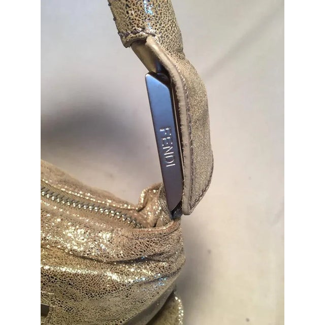 2000 - 2009 Fendi Gold Leather Wrapping StrapsShoulder Bag For Sale - Image 5 of 11