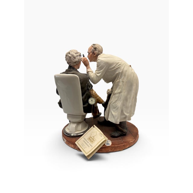 Ceramic Vintage Signed Capodimonte "The Oculist" Porcelain Sculpture by Luciano Cazzola For Sale - Image 7 of 10