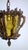 Antique Brass Glass Chandelier, 1930s For Sale - Image 9 of 11