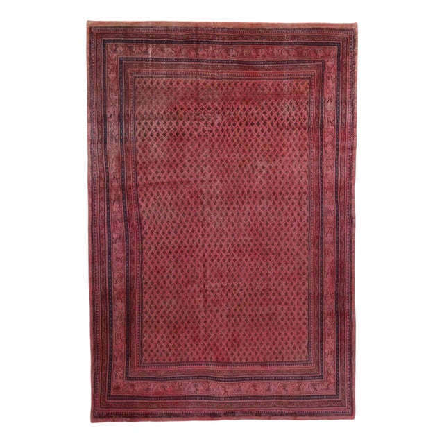 Vintage Middle Eastern Hand-Knotted Rug For Sale