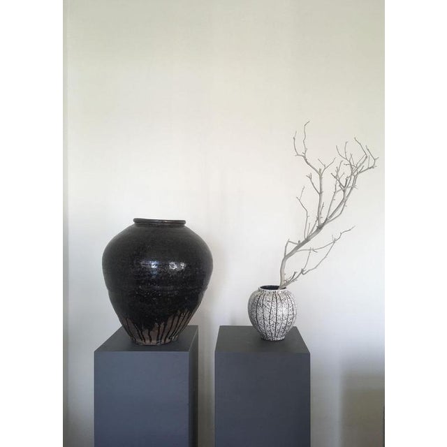 Late 18th Century Khmer Brown Glazed Terracotta Vase For Sale - Image 18 of 18