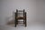 Rustic Modernist French Armchair in Stained Oak and Animal Hide, 1950 For Sale - Image 6 of 18