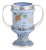 Pitcher with Silver Handles and Sevres Porcelain For Sale