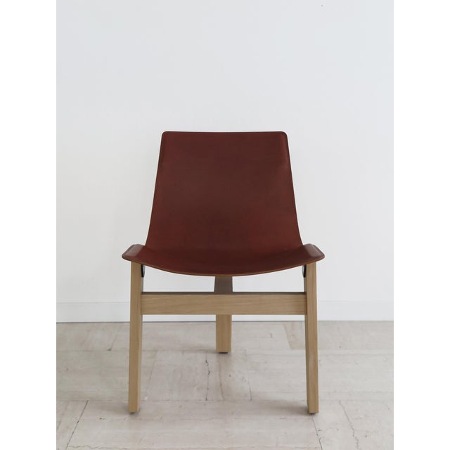 Italian Model 3T Chairs in Wood and Leather by Angelo Mangiarotti for Agapecasa, 2000s, Set of 8 For Sale - Image 12 of 18