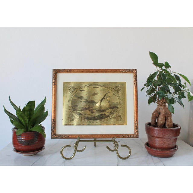 Vintage Brass Tone Art Easel For Sale In Milwaukee - Image 6 of 10