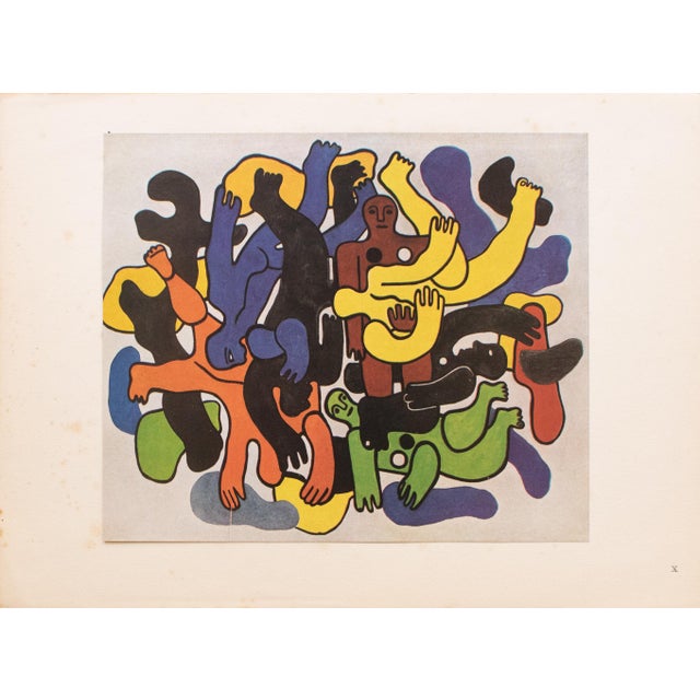 Paper 1948 After Fernand Léger, "The Great Divers" First Edition Period Offset Lithograph For Sale - Image 7 of 7