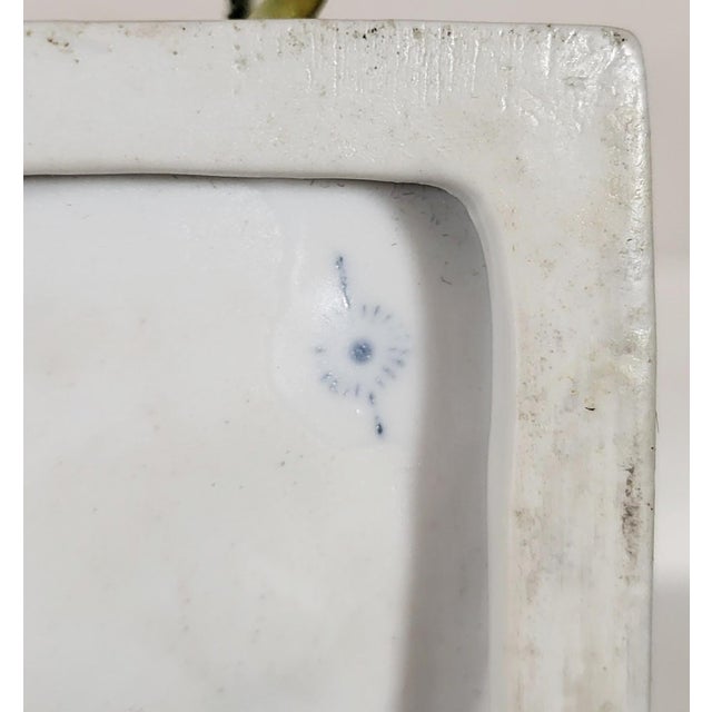 Antique German Hand Painted Volkstedt Porcelain Grouping Man & Woman For Sale - Image 12 of 13