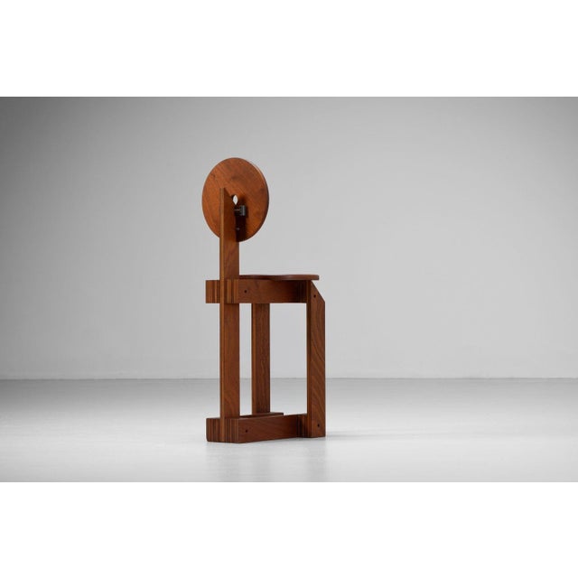 Wood Side Chair from Henk Lampe, The Netherlands, 1977 For Sale - Image 7 of 18