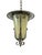 1950s Lantern Pendant Lamp in Wrought Iron and Glass, 1950s For Sale - Image 5 of 13