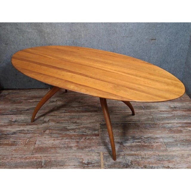 Oval Dining Table by Maurizio Marconato & Terry Zappa for Porada, Italy, 1970s For Sale - Image 6 of 7