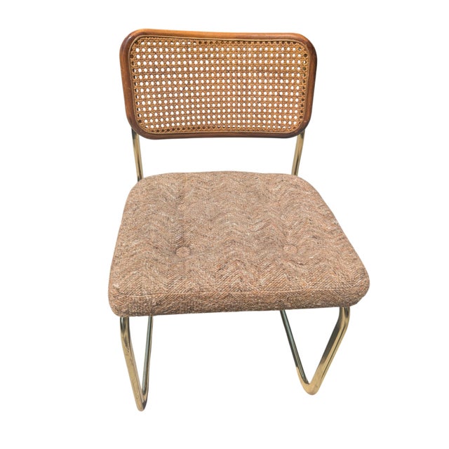 Vintage Italian Marcel Breuer Cesca Chairs and Dining Table- Set of 5 For Sale - Image 12 of 18