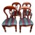 Late 20th Century Ballon Back Art Nouveau Transitional Chairs - Set of 4 For Sale