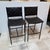 Contemporary Mermelada Estudio for Cb2 Woven Leather Counter Stools, Pair For Sale - Image 3 of 12