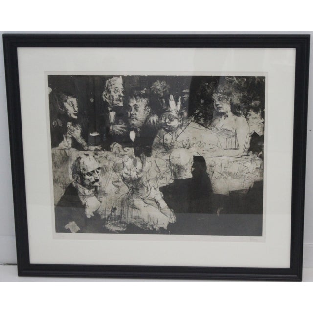 "Election Night" Etching Jack Levine 1969 For Sale - Image 12 of 13