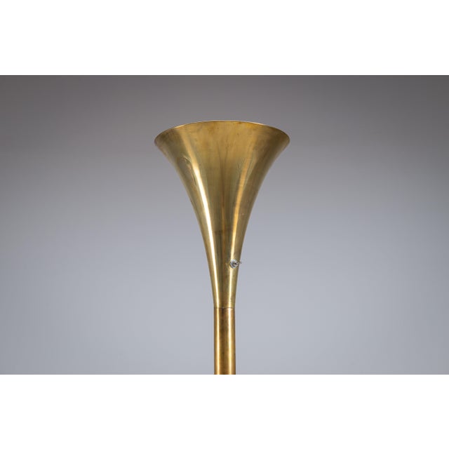 Brass Luminator Floor Lamp attributed to Marcello Piacentini, 1950s For Sale - Image 10 of 12
