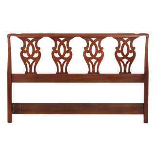 Henkel Harris Queen Size Cherry Bed Headboard For Sale