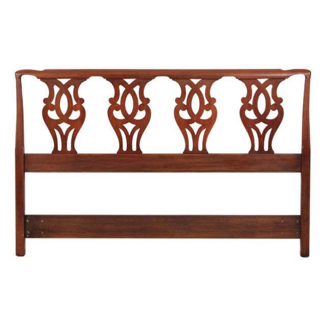 Henkel Harris Queen Size Cherry Bed Headboard For Sale