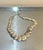 1980s-90s Large Hammered Silver Tone Disc Necklace For Sale - Image 4 of 5