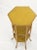 Mid-Century Modern 3 Tier Grass Cloth Hexagon Burnt Bamboo Antique Pedestal Candle Lamp Table Stand For Sale - Image 3 of 11